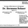 Rehner Hermann 1903-1998 Todesanzeige